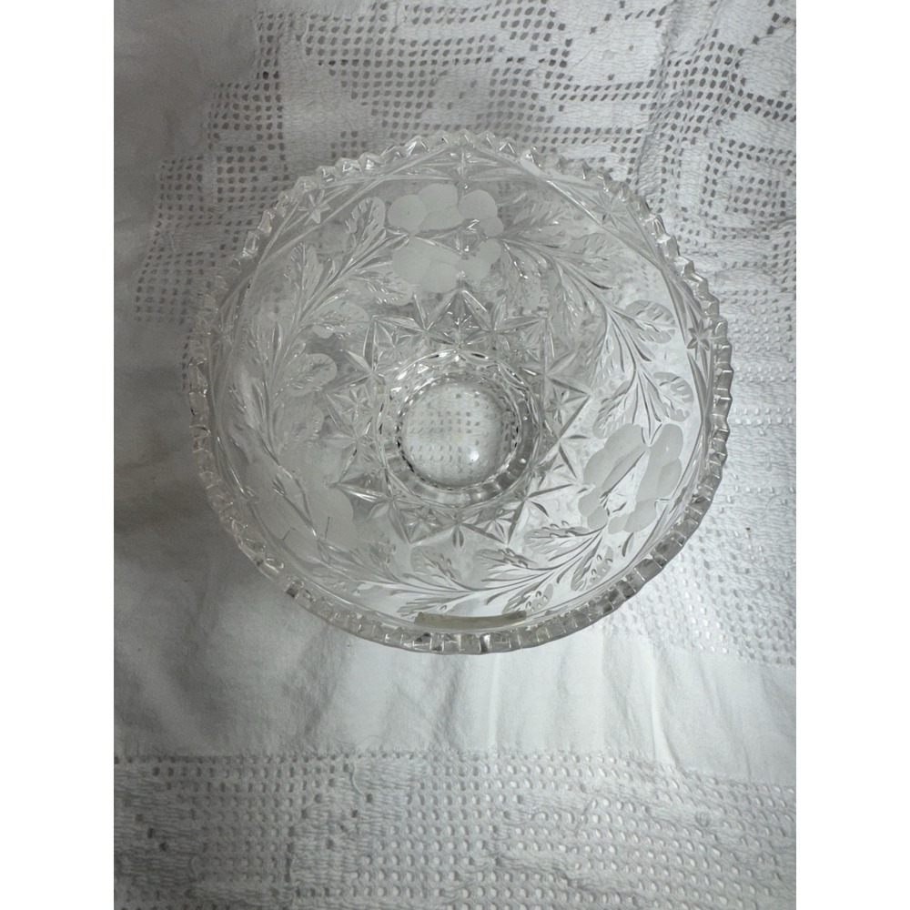 6-inch vintage candy or dessert bowl produced by Crystal Clear Industries. - Picture 9 of 10
